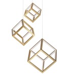 Lampy wiszące LED - Luces Exclusivas POLA Wisząca LED 110W 8250lm 3000K Ściemnialna złoty LE41459 - product 2