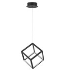 Lampy wiszące LED - Luces Exclusivas REUS Wisząca LED 45W 3375lm 3000K Ściemnialna czarny mat LE41463 - product 1