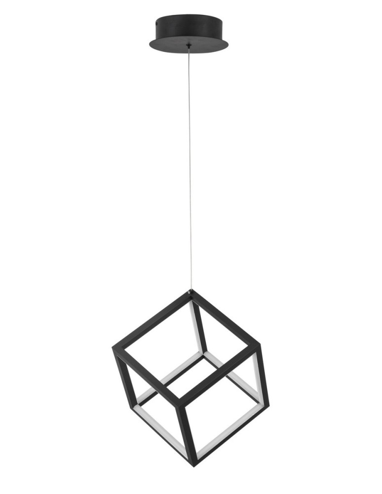 Lampy wiszące LED - Luces Exclusivas REUS Wisząca LED 45W 3375lm 3000K Ściemnialna czarny mat LE41463 - produkt kolory-swiatla.pl 1
