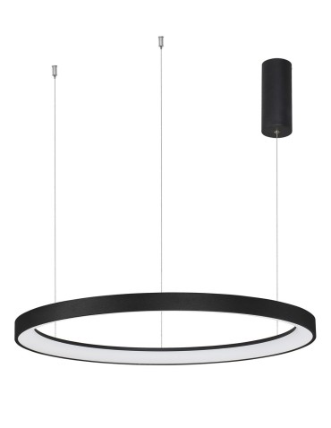 Luces Exclusivas ROTA Wisząca LED 60W 3600lm 3000K Ściemnialna czarny mat LE41472