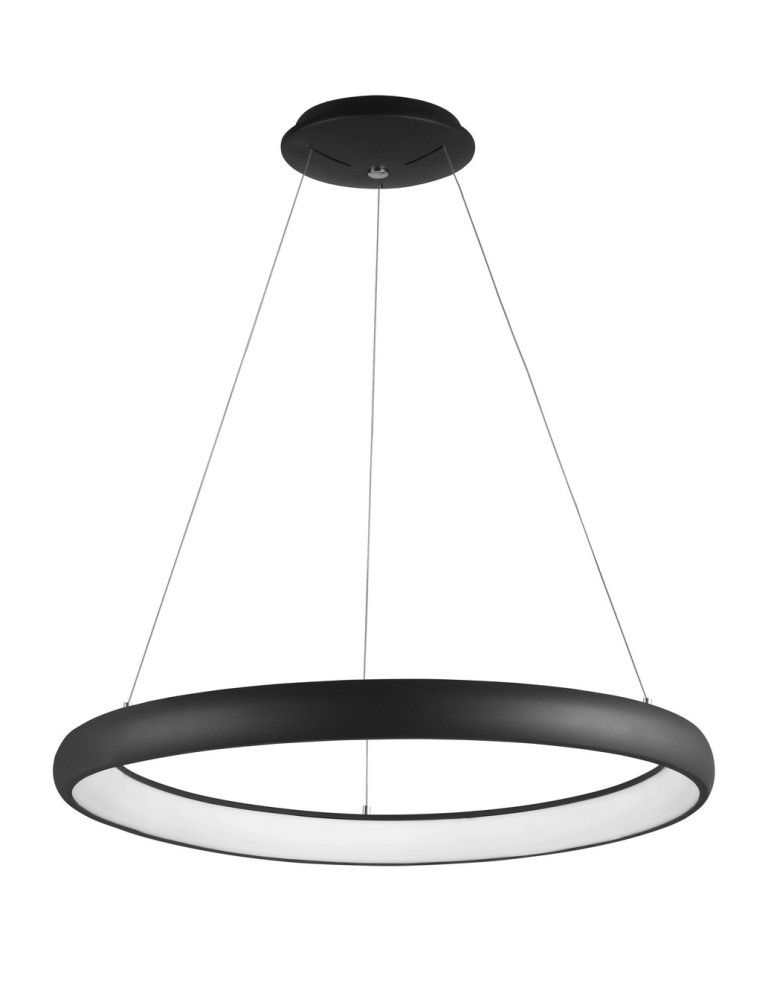 Lampy wiszące LED - Luces Exclusivas TOLU Wisząca LED 80W 4000lm 3000K Ściemnialna czarny mat LE41491 - produkt kolory-swiatla.pl 1