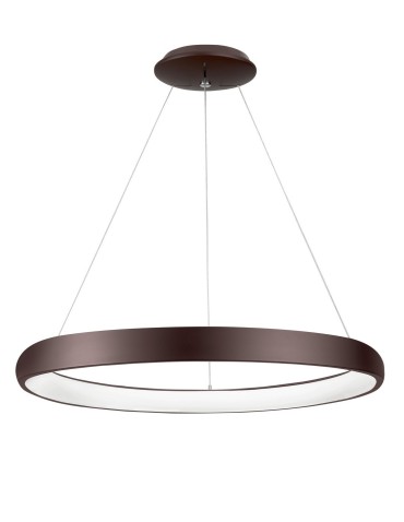 Luces Exclusivas TOLU Wisząca LED 80W 4000lm 3000K Ściemnialna brązowy LE41495
