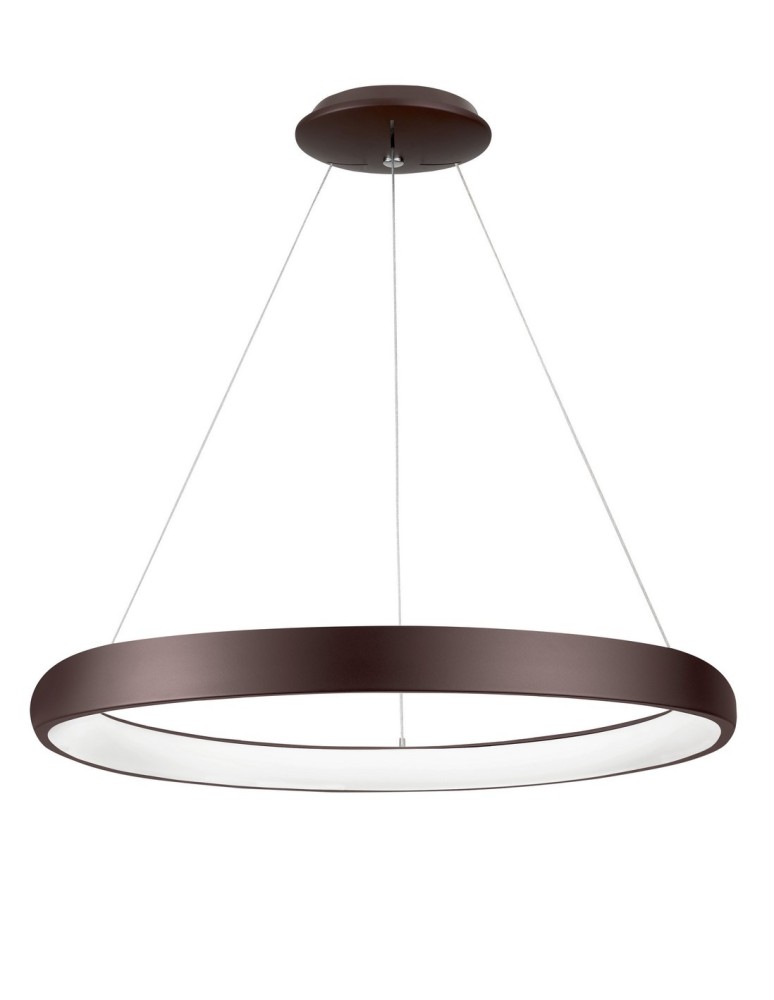 Lampy wiszące LED - Luces Exclusivas TOLU Wisząca LED 80W 4000lm 3000K Ściemnialna brązowy LE41495 - produkt kolory-swiatla.pl 1