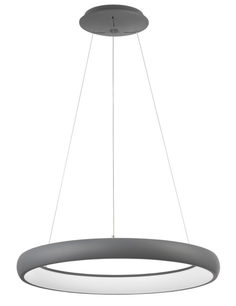 Lampy wiszące LED - Luces Exclusivas TOLU Wisząca LED 50W 3250lm 3000K Ściemnialna szary LE41496 - produkt kolory-swiatla.pl 1