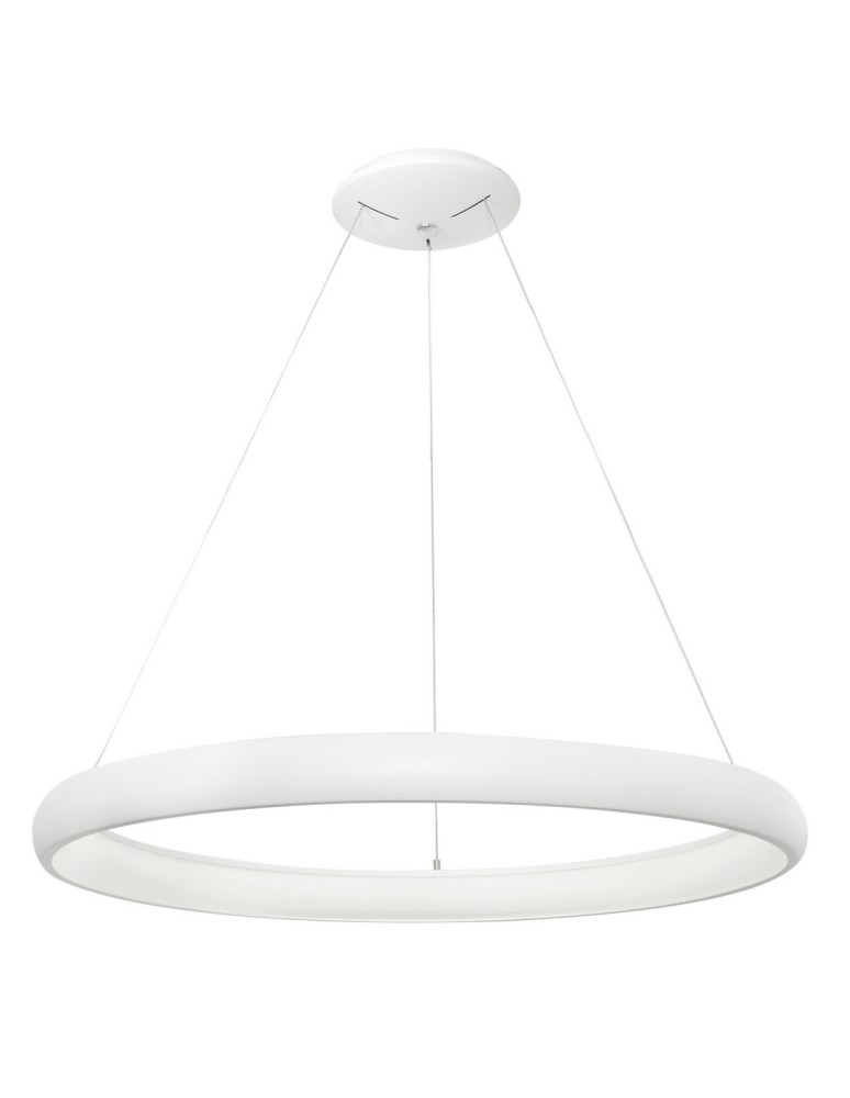 Lampy wiszące LED - Luces Exclusivas TOLU Wisząca LED 80W 4000lm 3000K Ściemnialna biały mat LE41501 - produkt kolory-swiatla.pl 1