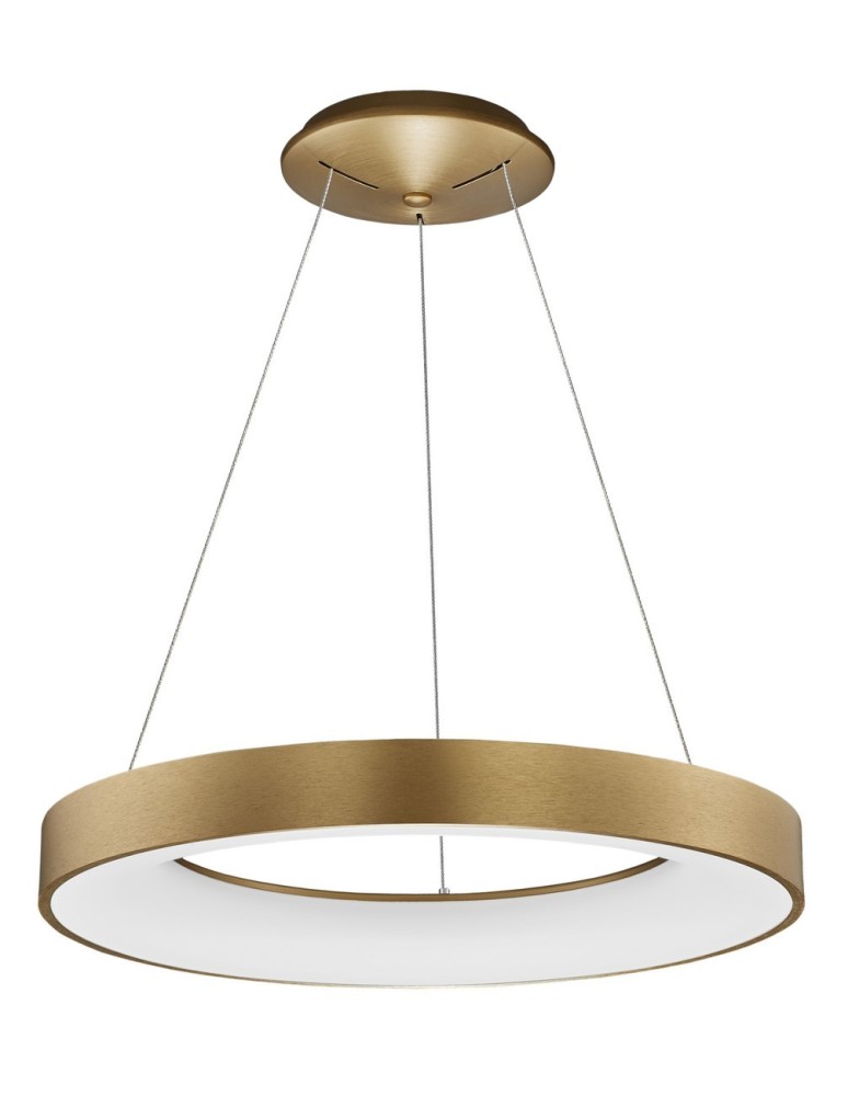 Lampy wiszące ze sterowaniem - Luces Exclusivas TOME SMART Wisząca LED 50W 3250lm 3000K Ściemnialna szczotokowane złoto LE41517 - produkt kolory-swiatla.pl 1