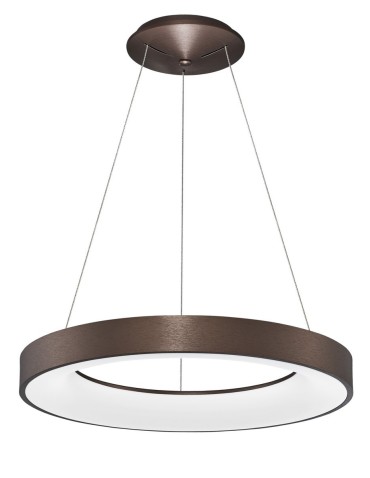 Luces Exclusivas TOME SMART Wisząca LED 50W 3250lm 3000K Ściemnialna brązowy szczotkowany LE41518