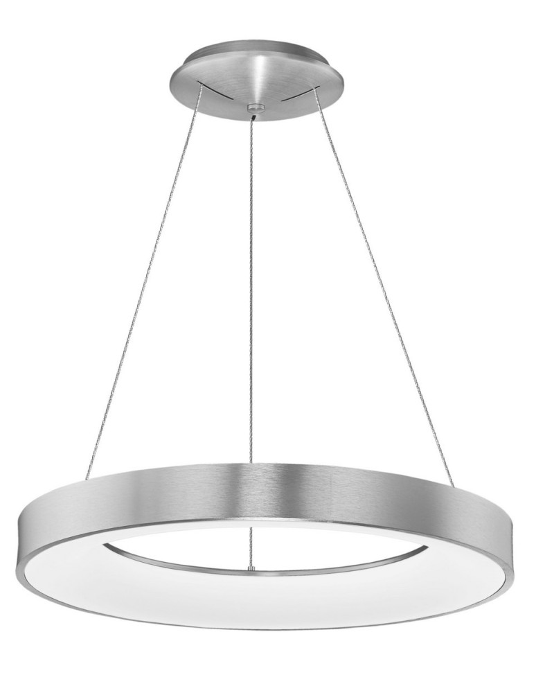 Lampy wiszące ze sterowaniem - Luces Exclusivas TOME SMART Wisząca LED 50W 3250lm 3000K Ściemnialna srebrny szczotkowany LE41519 - produkt kolory-swiatla.pl 1
