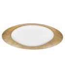 Lampy sufitowe - Luces Exclusivas AVILA Sufitowa LED 28W 1400lm 3000K Ściemnialna biały/złoty (struktura niejednolita) LE41580 - product 1