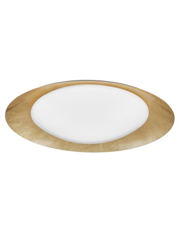 Luces Exclusivas AVILA Sufitowa LED 28W 1400lm 3000K Ściemnialna biały/złoty (struktura niejednolita) LE41580