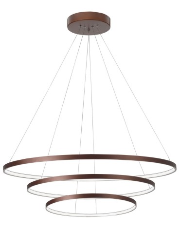 Luces Exclusivas BANDA Wisząca LED 111W 5500lm 3000K Ściemnialna brązowy LE41589