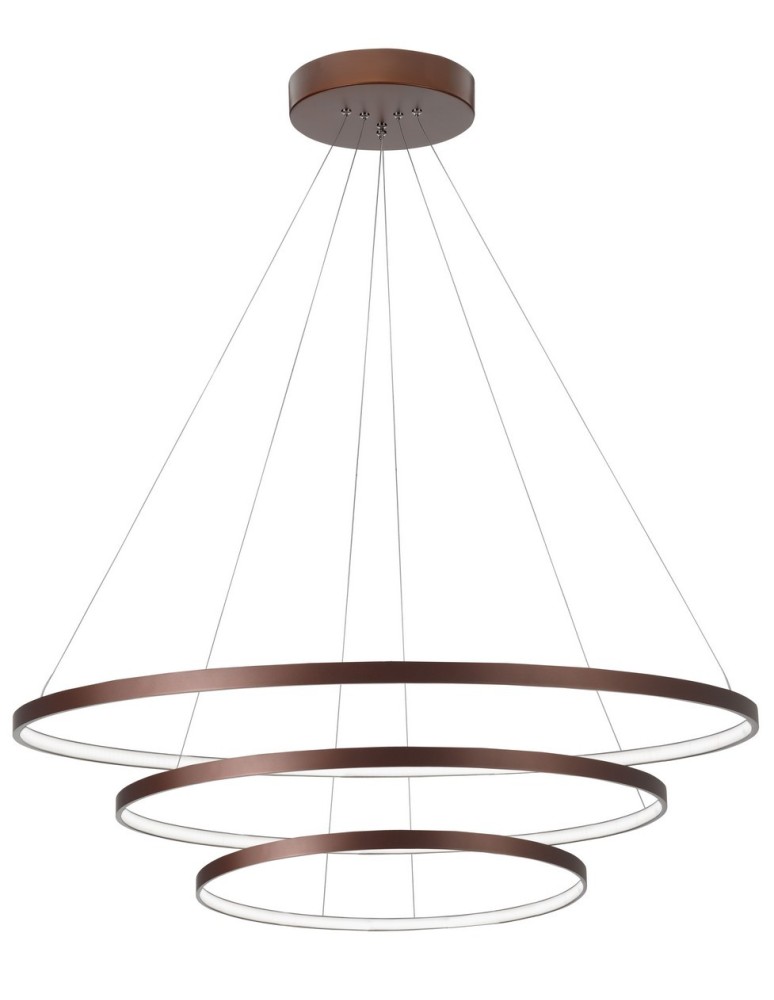Lampy wiszące LED - Luces Exclusivas BANDA Wisząca LED 111W 5500lm 3000K Ściemnialna brązowy LE41589 - produkt kolory-swiatla.pl 1