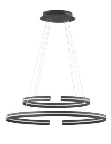 Luces Exclusivas BELLO Wisząca LED 55W 2475lm 3000K Ściemnialna czarny mat LE41595