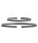 Lampy wiszące LED - Luces Exclusivas BELLO Wisząca LED 55W 2475lm 3000K Ściemnialna czarny mat LE41595 - product 2