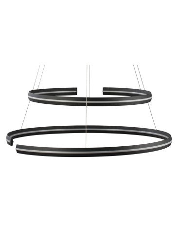 Luces Exclusivas BELLO Wisząca LED 93W 3422lm 3000K Ściemnialna czarny mat LE41596 - product 2