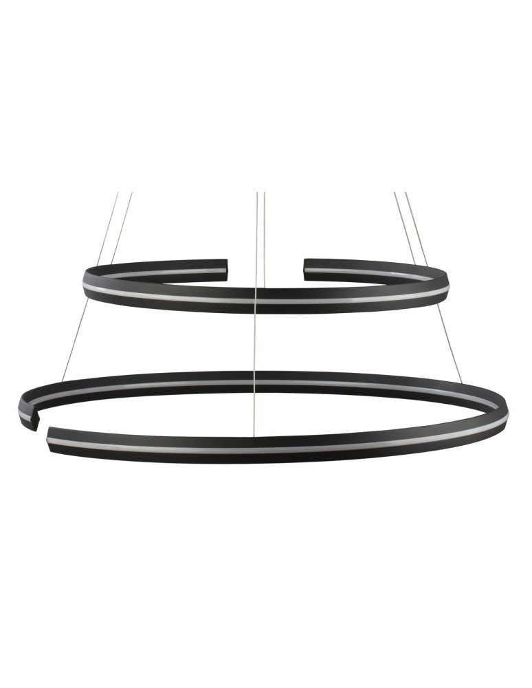Lampy wiszące LED - Luces Exclusivas BELLO Wisząca LED 93W 3422lm 3000K Ściemnialna czarny mat LE41596 - produkt kolory-swiatla.pl 2