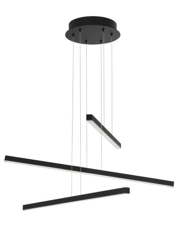 Luces Exclusivas CADIZ Wisząca LED 40W 2890lm 3000K czarny mat LE41597