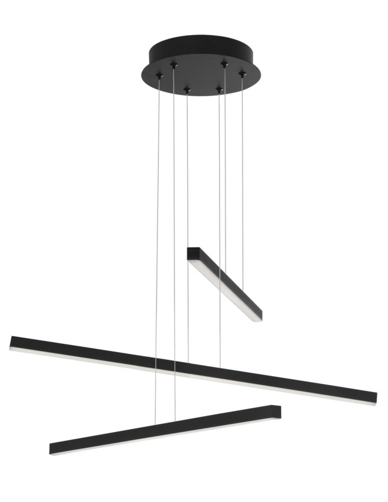 Lampy wiszące LED - Luces Exclusivas CADIZ Wisząca LED 40W 2890lm 3000K czarny mat LE41597 - produkt kolory-swiatla.pl 1