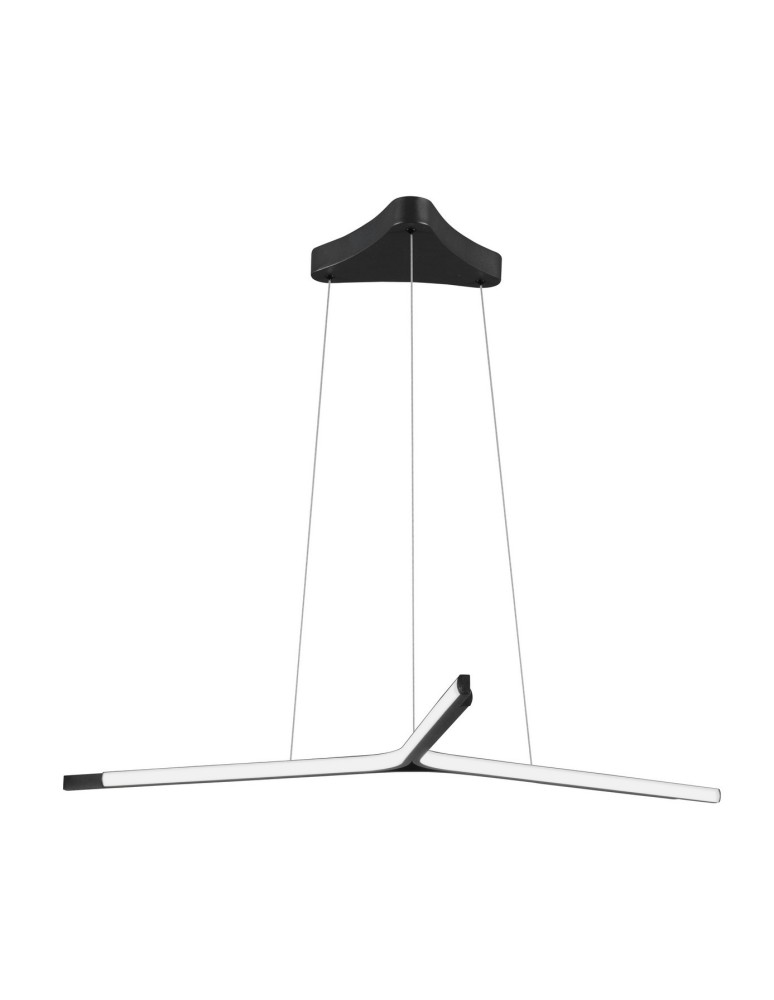 Lampy wiszące LED - Luces Exclusivas CAGUA Wisząca LED 45W 2080lm 3000K czarny mat LE41598 - produkt kolory-swiatla.pl 1