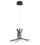 Lampy wiszące designerskie - Luces Exclusivas CEUTA Wisząca LED 50W 1450lm 3000K Ściemnialna czarny mat LE41602 - product 1