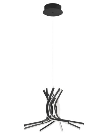 Luces Exclusivas CEUTA Wisząca LED 50W 1450lm 3000K Ściemnialna czarny mat LE41602