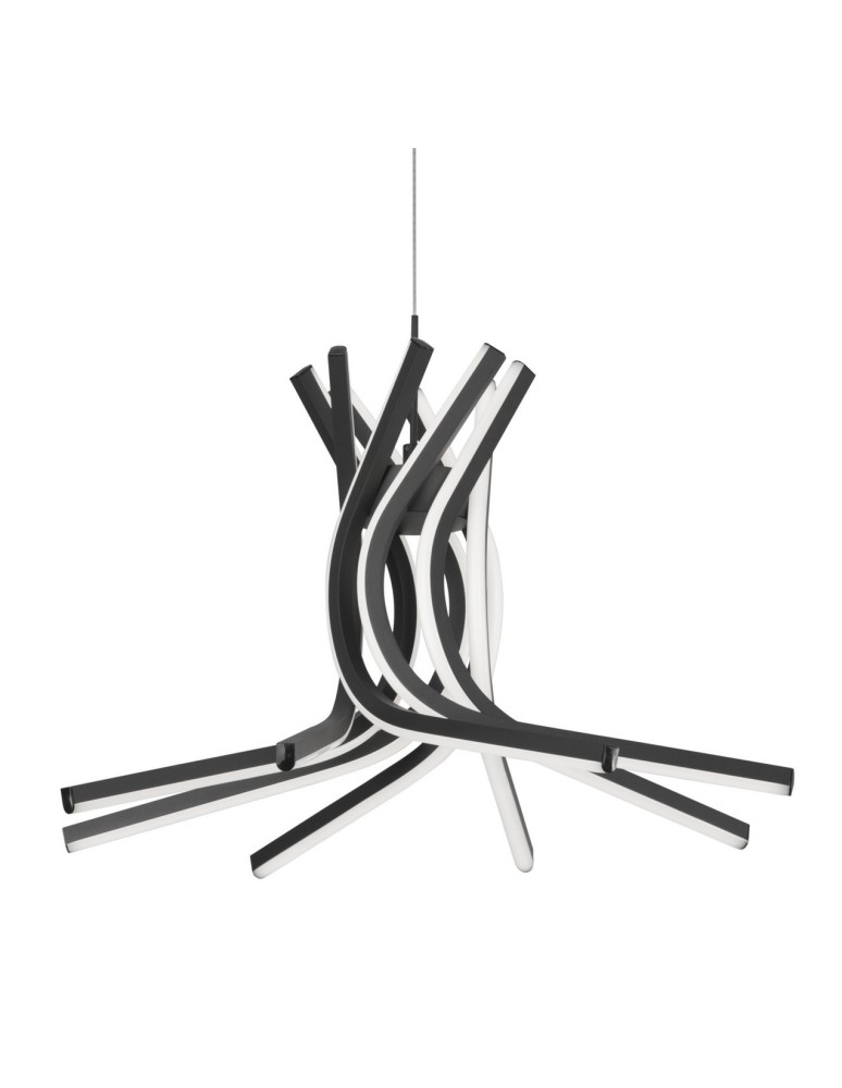 Lampy wiszące designerskie - Luces Exclusivas CEUTA Wisząca LED 50W 1450lm 3000K Ściemnialna czarny mat LE41602 - product kolory-swiatla.pl 2