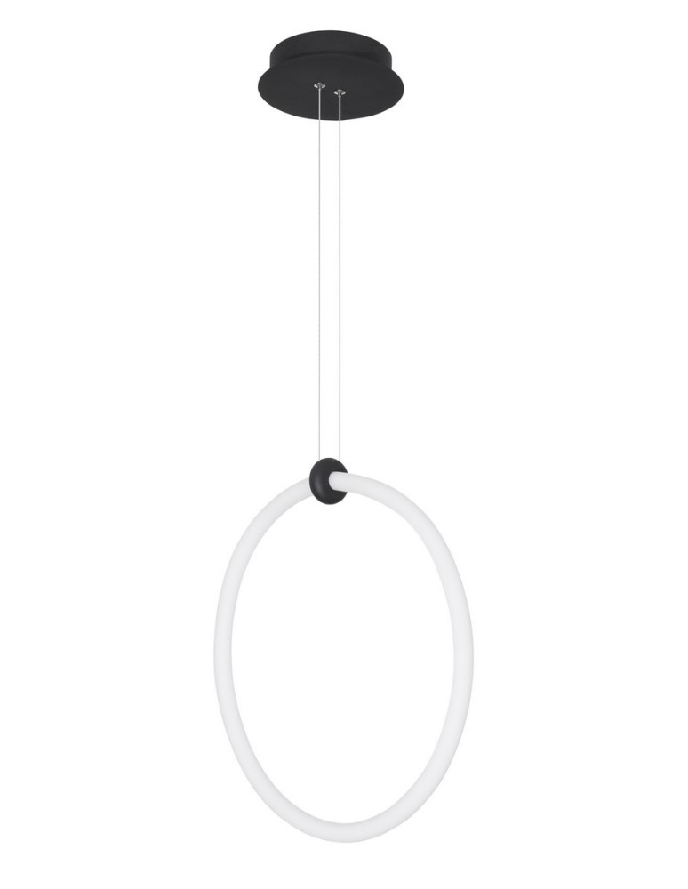 Lampy wiszące okręgi - Luces Exclusivas COLON Wisząca LED 21W 1900lm 3000K czarny LE41608 - produkt kolory-swiatla.pl 1