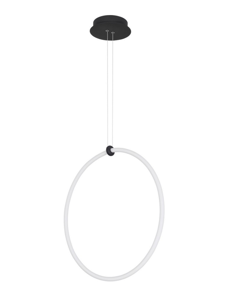 Lampy wiszące okręgi - Luces Exclusivas COLON Wisząca LED 30W 2700lm 3000K Ściemnialna czarny LE41609 - produkt kolory-swiatla.pl 1