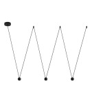 Lampy wiszące - Luces Exclusivas ECIJA Wisząca LED 13.5W 660lm 3000K czarny LE41613 - produkt 1