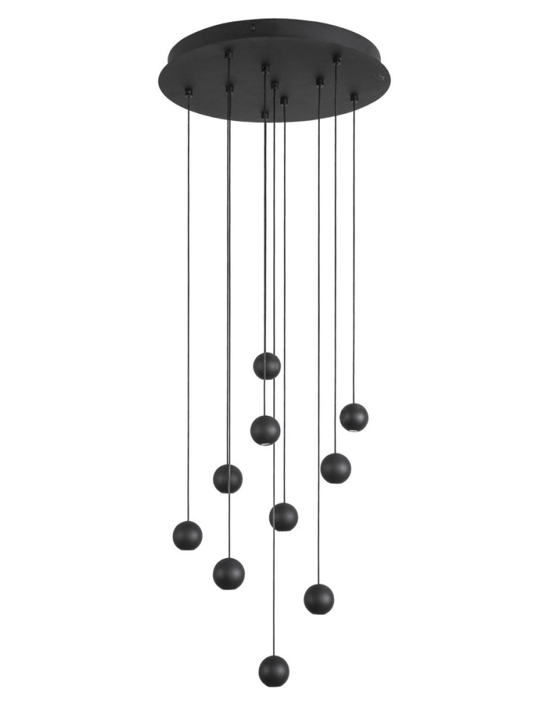 Lampy wiszące LED - Luces Exclusivas ECIJA Wisząca LED 45W 1860lm 3000K czarny LE41615 - produkt kolory-swiatla.pl 1