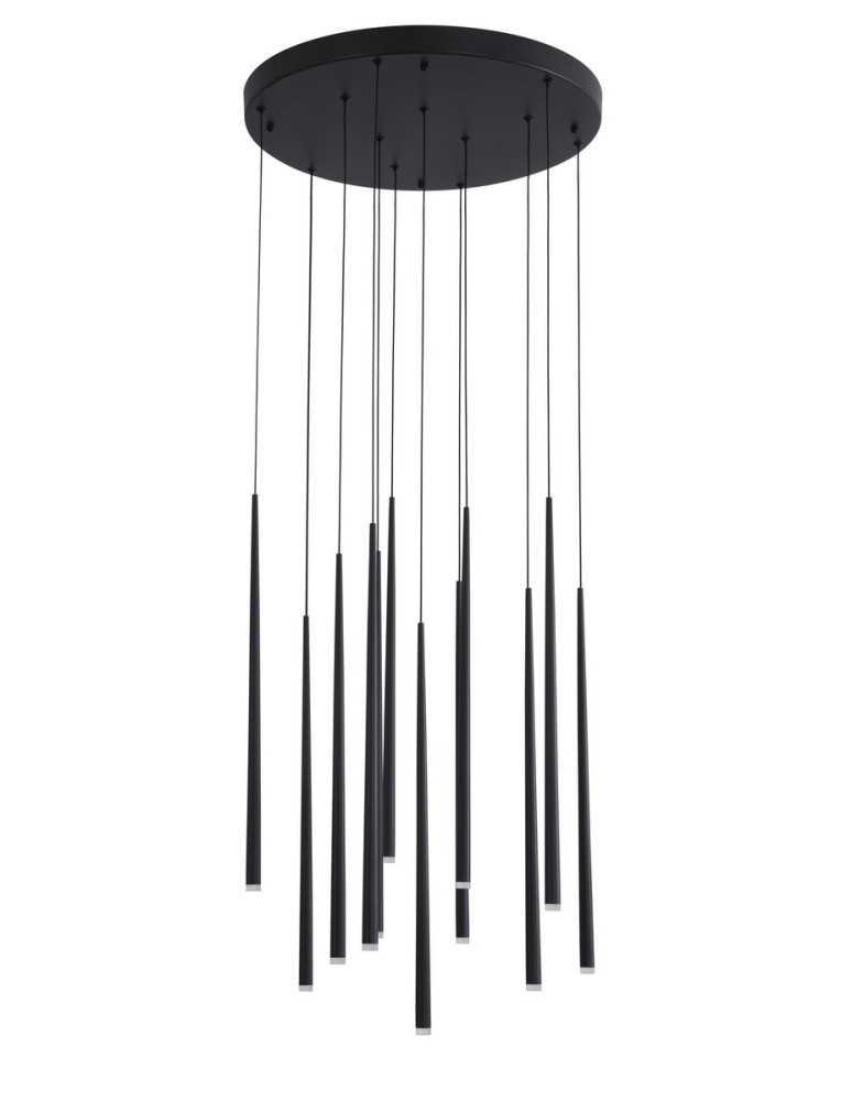 Lampy wiszące LED - Luces Exclusivas ELCHE Wisząca LED 36W 2160lm 3000K czarny mat LE41622 - produkt kolory-swiatla.pl 1