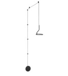 Lampy wiszące LED - Luces Exclusivas FALDA Wisząca LED 10W 500lm 3000K czarny mat LE41628 - produkt 1