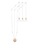 Lampy wiszące LED - Luces Exclusivas FRIAS Wisząca LED 15W 750lm 3000K złoty LE41631 - produkt 1