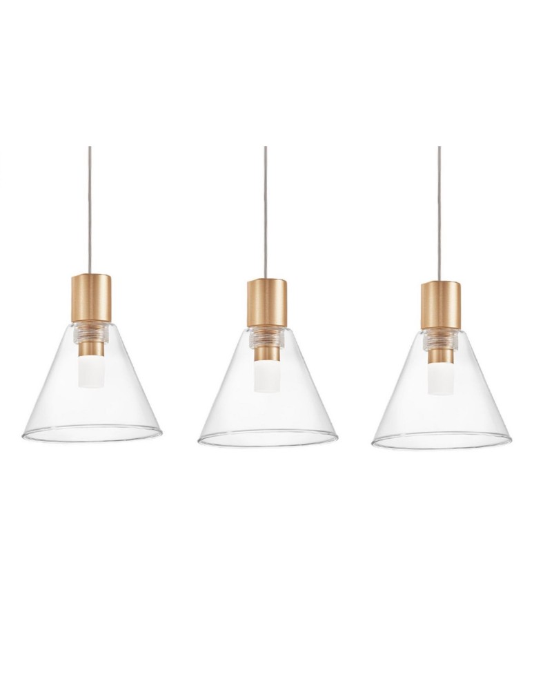 Lampy wiszące LED - Luces Exclusivas FRIAS Wisząca LED 15W 750lm 3000K złoty LE41631 - produkt kolory-swiatla.pl 2