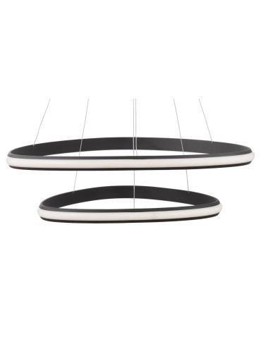 Luces Exclusivas FUNZA Wisząca LED 48W 2363lm 3000K Ściemnialna czarny mat LE41632 - produkt 2