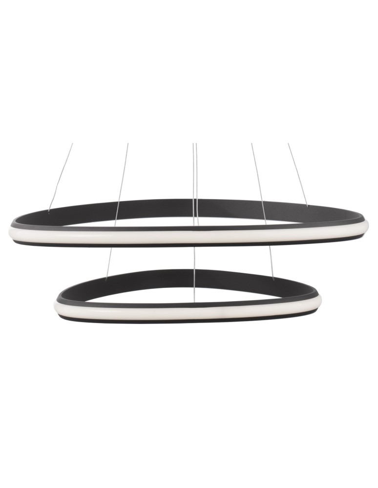 Lampy wiszące LED - Luces Exclusivas FUNZA Wisząca LED 48W 2363lm 3000K Ściemnialna czarny mat LE41632 - product kolory-swiatla.pl 2