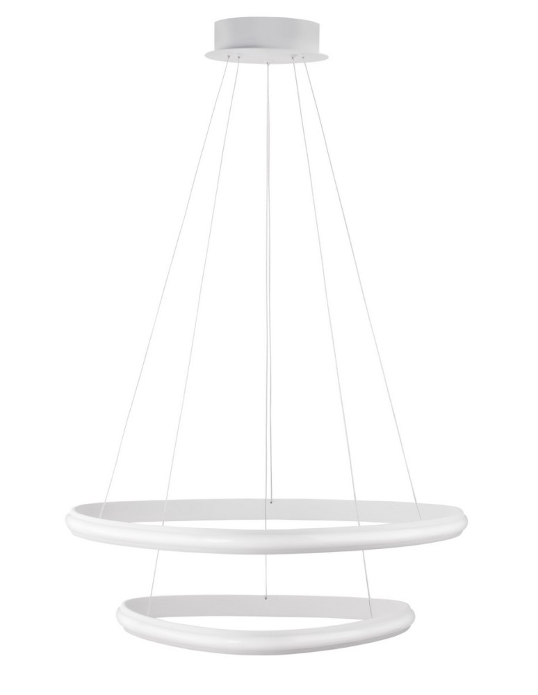 Lampy wiszące LED - Luces Exclusivas FUNZA Wisząca LED 48W 2363lm 3000K Ściemnialna biały mat LE41633 - produkt kolory-swiatla.pl 1