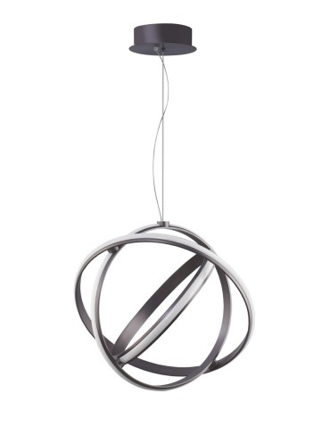 Luces Exclusivas GIJON Wisząca LED 53W 2627lm 3000K Ściemnialna czarny/fioletowy LE41636