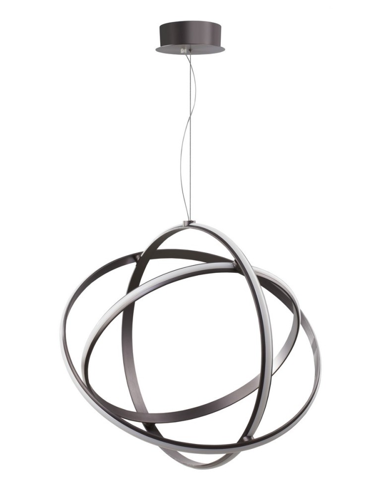 Lampy wiszące LED - Luces Exclusivas GIJON Wisząca LED 63W 3043lm 3000K Ściemnialna czarny/fioletowy LE41637 - produkt kolory-swiatla.pl 1