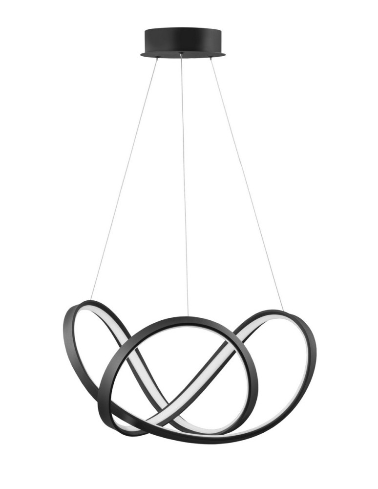 Lampy wiszące LED - Luces Exclusivas GUIJO Wisząca LED 45W 1720lm 3000K Ściemnialna czarny mat LE41643 - produkt kolory-swiatla.pl 1