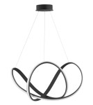 Lampy wiszące LED - Luces Exclusivas GUIJO Wisząca LED 50W 2158lm 3000K Ściemnialna czarny mat LE41645 - product 1