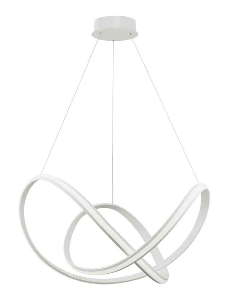 Lampy wiszące LED - Luces Exclusivas GUIJO Wisząca LED 50W 2158lm 3000K Ściemnialna biały mat LE41646 - produkt kolory-swiatla.pl 1