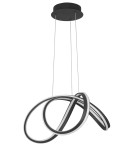 Lampy wiszące LED - Luces Exclusivas HANGA Wisząca LED 60W 4746lm 3000K Ściemnialna czarny mat LE41650 - product 1