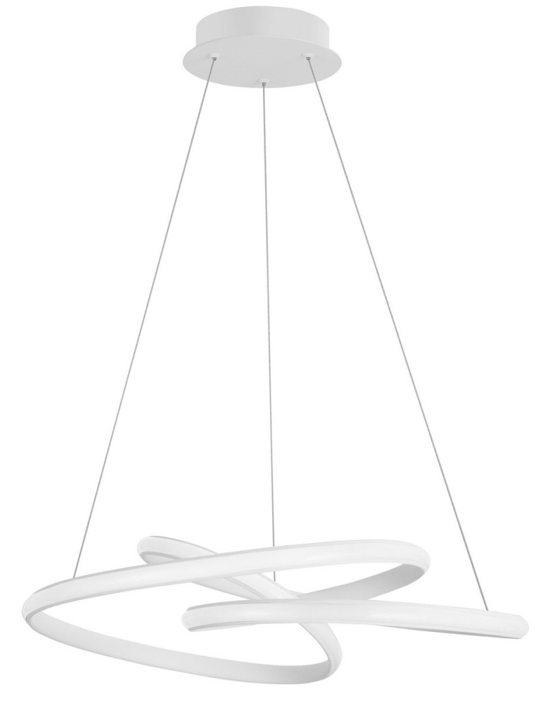 Lampy wiszące LED - Luces Exclusivas IBIZA Wisząca LED 43W 3013lm 3000K Ściemnialna biały mat LE41652 - produkt kolory-swiatla.pl 1