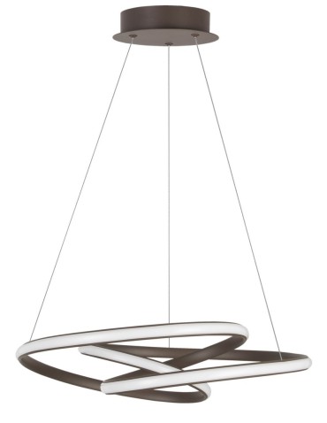 Luces Exclusivas IBIZA Wisząca LED 43W 3013lm 3000K Ściemnialna brązowy szczotkowany LE41654