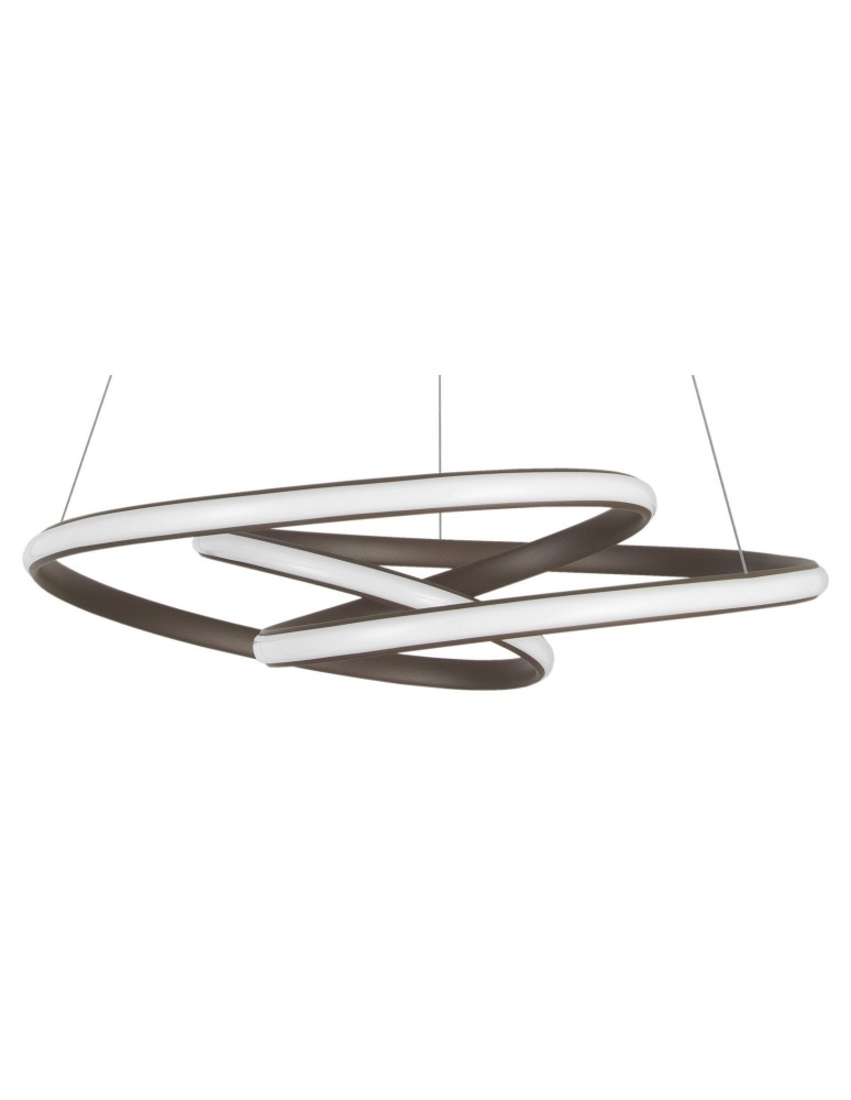 Lampy wiszące LED - Luces Exclusivas IBIZA Wisząca LED 43W 3013lm 3000K Ściemnialna brązowy szczotkowany LE41654 - product kolory-swiatla.pl 2