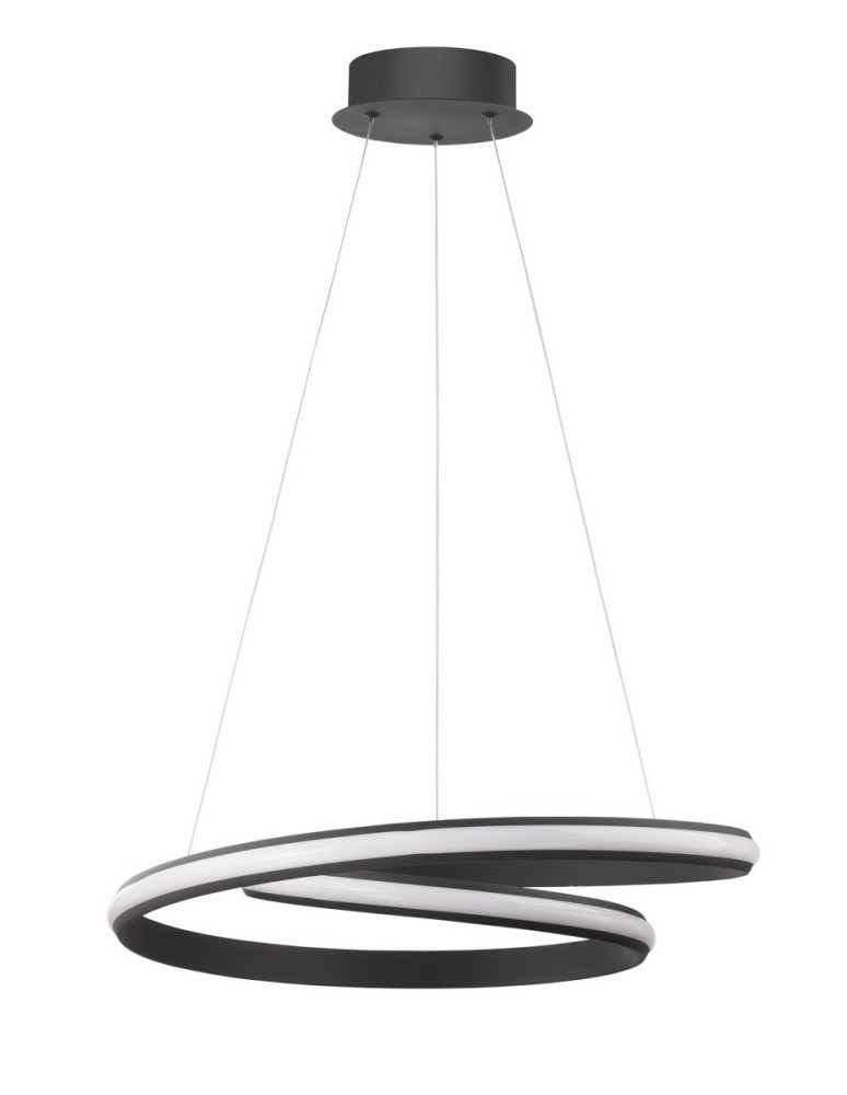 Lampy wiszące LED - Luces Exclusivas JUNIN Wisząca LED 32W 2745lm 3000K czarny LE41660 - produkt kolory-swiatla.pl 1
