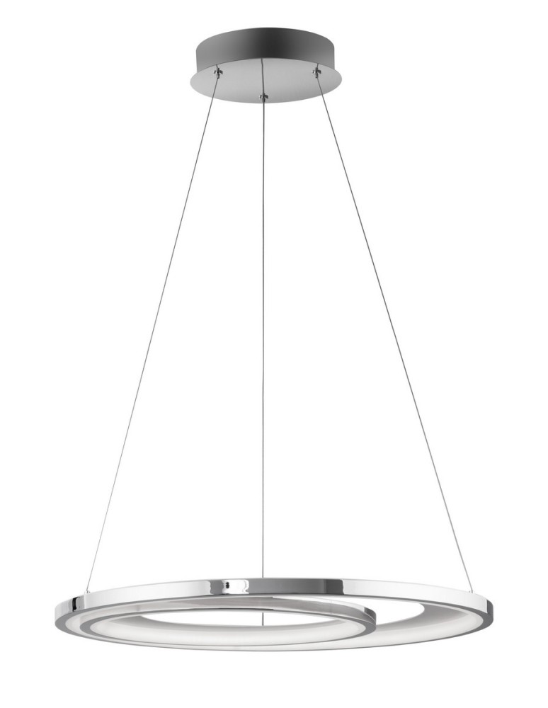 Lampy wiszące LED - Luces Exclusivas LINEA Wisząca LED 47W 2280lm 3000K Ściemnialna chrom LE41666 - produkt kolory-swiatla.pl 1