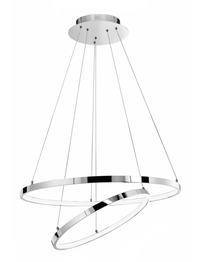Lampy wiszące LED - Luces Exclusivas LOBOS Wisząca LED 75W 4500lm 3000K chrom LE41670 - produkt kolory-swiatla.pl 1