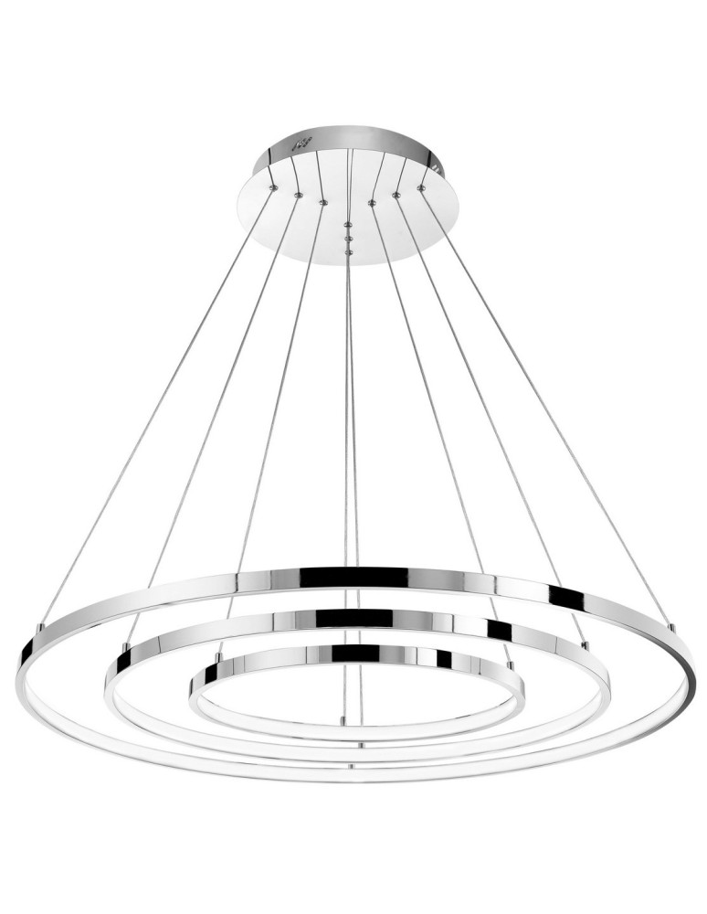 Lampy wiszące LED - Luces Exclusivas LOBOS Wisząca LED 145W 8100lm 3000K Ściemnialna chrom LE41671 - produkt kolory-swiatla.pl 1